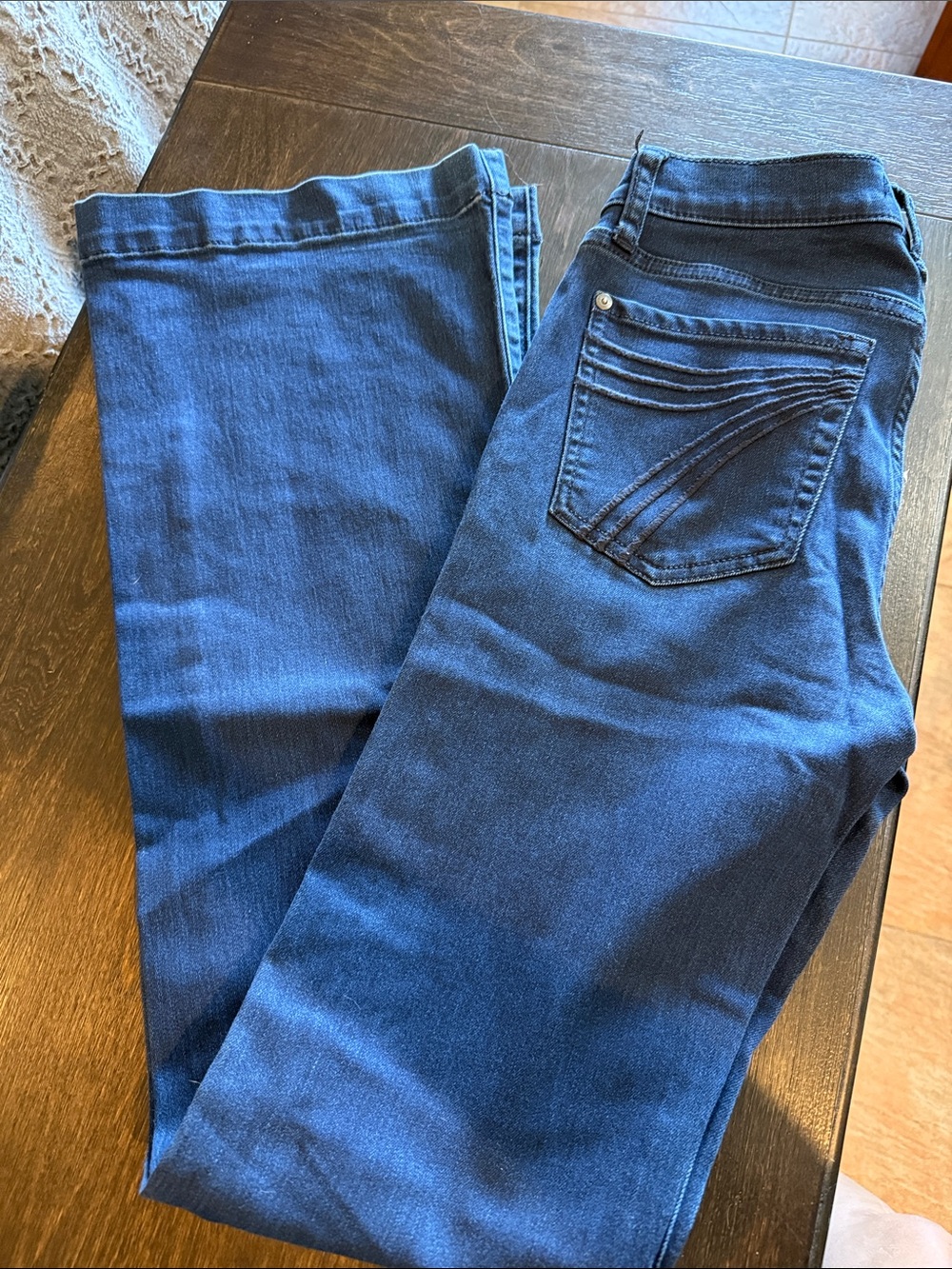 7FAMK Dark Dojo - Midnight Blue Women’s Trouser Jeans - Stretch Comfort